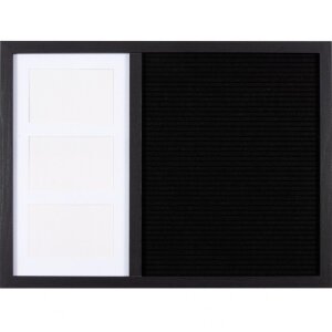 Henzo letterboard 37,5 x 52,5 cm negro con portafotos