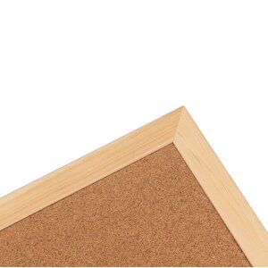 Henzo tablero de anuncios 30x49cm marco de madera superficie de corcho montaje en pared oficina casa escuela
