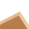 Henzo tablero de anuncios 30x49cm marco de madera superficie de corcho montaje en pared oficina casa escuela