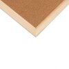 Henzo tablero de anuncios 30x49cm marco de madera superficie de corcho montaje en pared oficina casa escuela