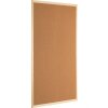 Henzo tablero de corcho natural con marco de madera 60x90 cm para oficina cocina aula