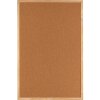 Henzo tablero de corcho natural con marco de madera 60x90 cm para oficina cocina aula