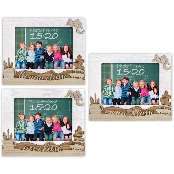 ZEP Marco de fotos de madera Foscari 13x18 cm y 15x20 cm Marco de fotos de clase