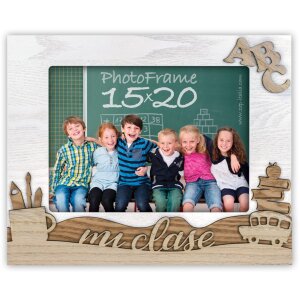 ZEP Marco de fotos de madera Foscari 13x18 cm y 15x20 cm Marco de fotos de clase