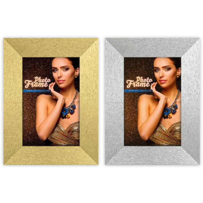 ZEP Marco de madera Glam oro y plata 10x15 cm a 20x30 cm