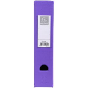 Exacompta Carpeta lomo PVC 70mm portaetiquetas y agujero de agarre