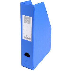 Exacompta Carpeta lomo PVC 70mm portaetiquetas y agujero de agarre