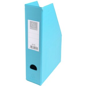 Exacompta Carpeta lomo PVC 70mm portaetiquetas y agujero de agarre