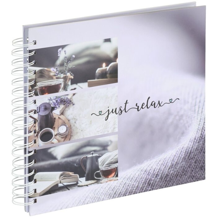 Álbum espiral Hama Relax Just 28x24 cm 50 páginas blancas