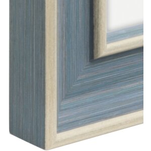 Marco de plástico Hama Rústico gris-azul 13x18 cm con Passepartout 10x15 cm