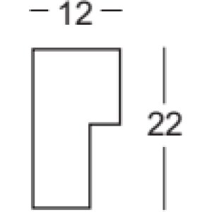 Marco de fotos de madera Sevilla anthrazit 10,5x14,8 cm con cristal antireflex
