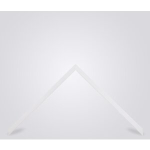 Marco de fotos de madera Valencia con vidrio antireflejos blanco 25x30 cm