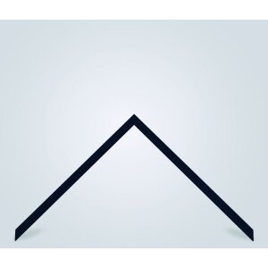 Marco de fotos de madera Valencia con vidrio antirreflejos negro 25x80 cm