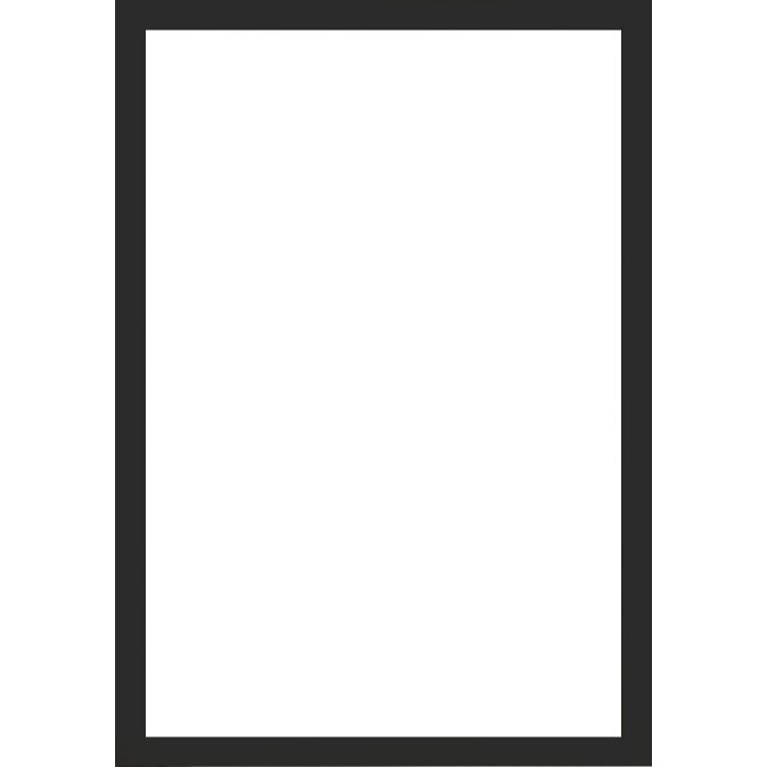 Marco de fotos de madera Valencia con vidrio antireflejo negro 61x91,5 cm