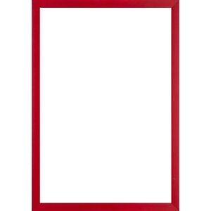 Marco de fotos de madera Valencia con vidrio antireflejos rojo 20x28 cm