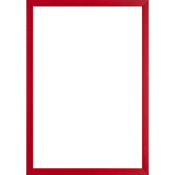 Marco de fotos de madera Valencia con cristal antireflejo rojo 30,5x91,5 cm