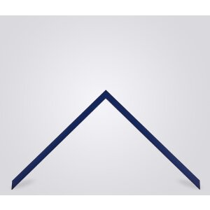 Marco de fotos de madera Valencia con vidrio antirreflejos azul 25x50 cm