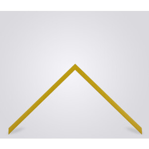 Marco de fotos de madera Valencia con vidrio antirreflejos amarillo 30x30 cm