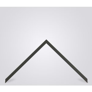 Marco de fotos de madera Valencia con vidrio antirreflejos anthrazit 23x70 cm