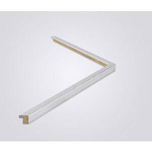 Marco de fotos de madera Walther Valencia con cristal antirreflex plateado 20x20 cm