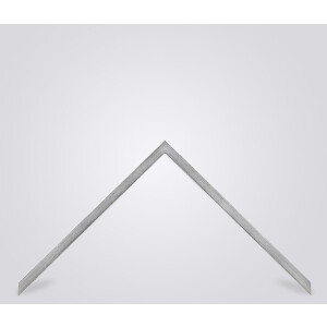 Marco de fotos de madera Walther Valencia con cristal antirreflex plateado 20x20 cm