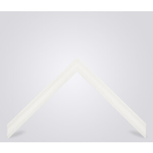 Marco de fotos de madera Walther Granada blanco nieve 25x70 cm con cristal antirreflejo