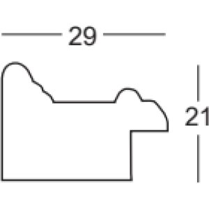 Marco de fotos de madera Granada negro 30x45 cm con vidrio antirreflejos