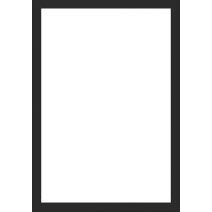 Marco de fotos de madera Alicante negro con cristal antirreflejos 50x70 cm