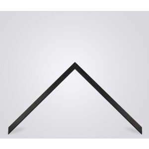 Marco de fotos de madera Alicante negro con vidrio antirreflejo 62x93 cm