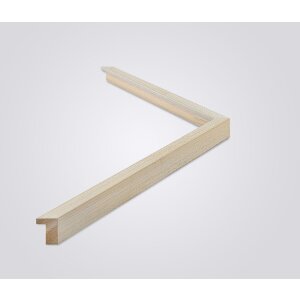 Marco de fotos de madera Walther Alicante crema con vidrio antirreflex 30x30 cm