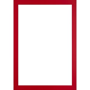 Marco de fotos de madera Walther Barcelona 50x50 cm rojo con cristal antireflejo