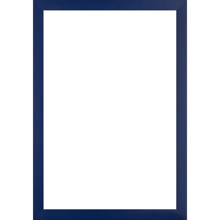 Marco de fotos de madera Walther Barcelona 10,5x14,8 cm azul con vidrio antirreflejo