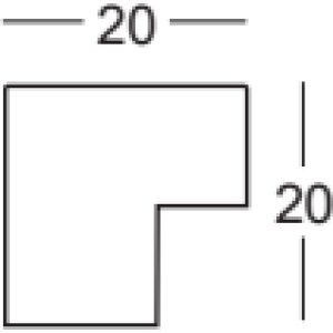 Marco de fotos de madera Tarassa 20x28 cm blanco con vidrio antireflejo