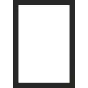 Marco de fotos de madera Tarassa 30x30 cm negro con vidrio antirreflejos