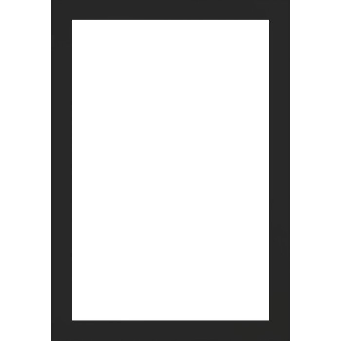 Marco de fotos de madera Tarassa 62x93 cm negro con vidrio antireflejo