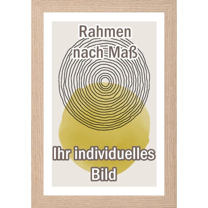 Marco de madera Walther Madrid 35x50 cm roble crema estructura cristal antirreflejos