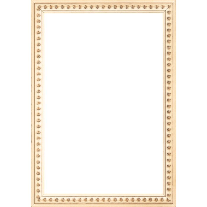 Marco de fotos de madera estilo barroco ébano blanco 18x32 cm con vidrio antirreflejo