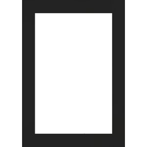 Marco de fotos de madera Jerez negro 45x80 cm con vidrio antirreflejo