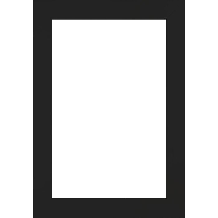 Marco de fotos de madera Jerez negro 50x60 cm con vidrio antirreflejos