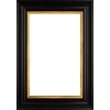 Marco de madera Walther Vigo 13x18 cm Negro con borde plateado Cristal antirreflejo