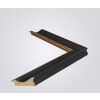 Marco de madera Walther Vigo 13x18 cm Negro con borde plateado Cristal antirreflejo