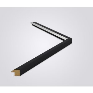 Marco de fotos de madera Walther Gijon negro 62x93 cm con vidrio antirreflejos