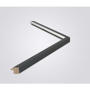 Marco de fotos de madera Walther Gijon anthrazit 62x93 cm con vidrio antirreflex