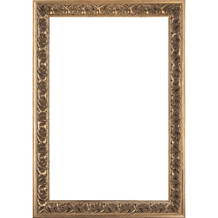 Marco de fotos de madera Pamplona plata 60x90 cm con cristal antireflejos