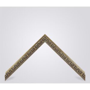 Marco de fotos de madera Pamplona plata 62x93 cm con cristal antireflejo