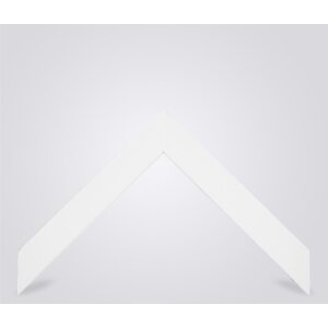 Marco de fotos de madera Getafe blanco 10x15 cm con vidrio antirreflejo