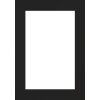 Marco de fotos de madera Getafe negro 21x29,7 cm con vidrio antirreflejo