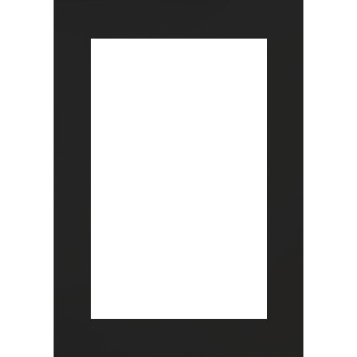 Marco de fotos de madera Getafe negro 59,4x84,1 cm con vidrio antireflejo