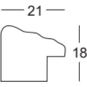 Marco de fotos de madera Palma verde 25x30 cm con cristal antirreflex