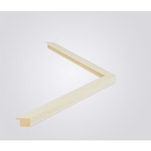 Marco de fotos de madera Malaga cremewhite 10x10 cm con vidrio antirreflejos